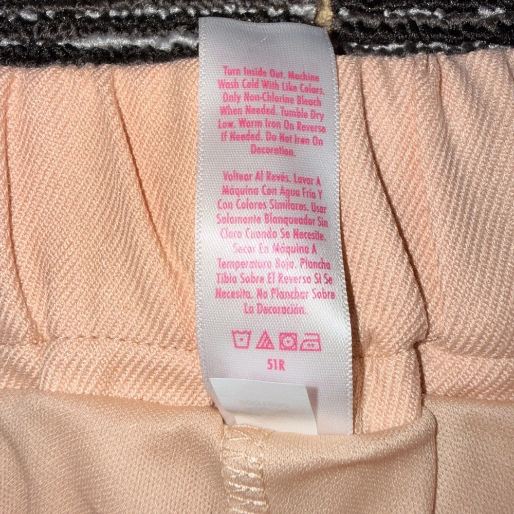 Justice Asymmetrical Pleated Skort Kids Size L 12/14 New Mocha Peach Gold Button